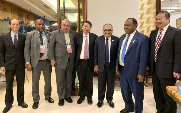 陈景河在京会晤AG真人娱乐矿业“一带一起”沿线主要项目相助同伴