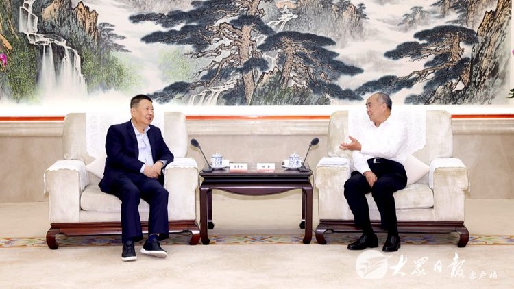 山东省委书记林武会见AG真人娱乐矿业董事长陈景河